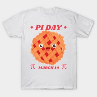 Pi Day March 14 Kawaii Pie T-Shirt